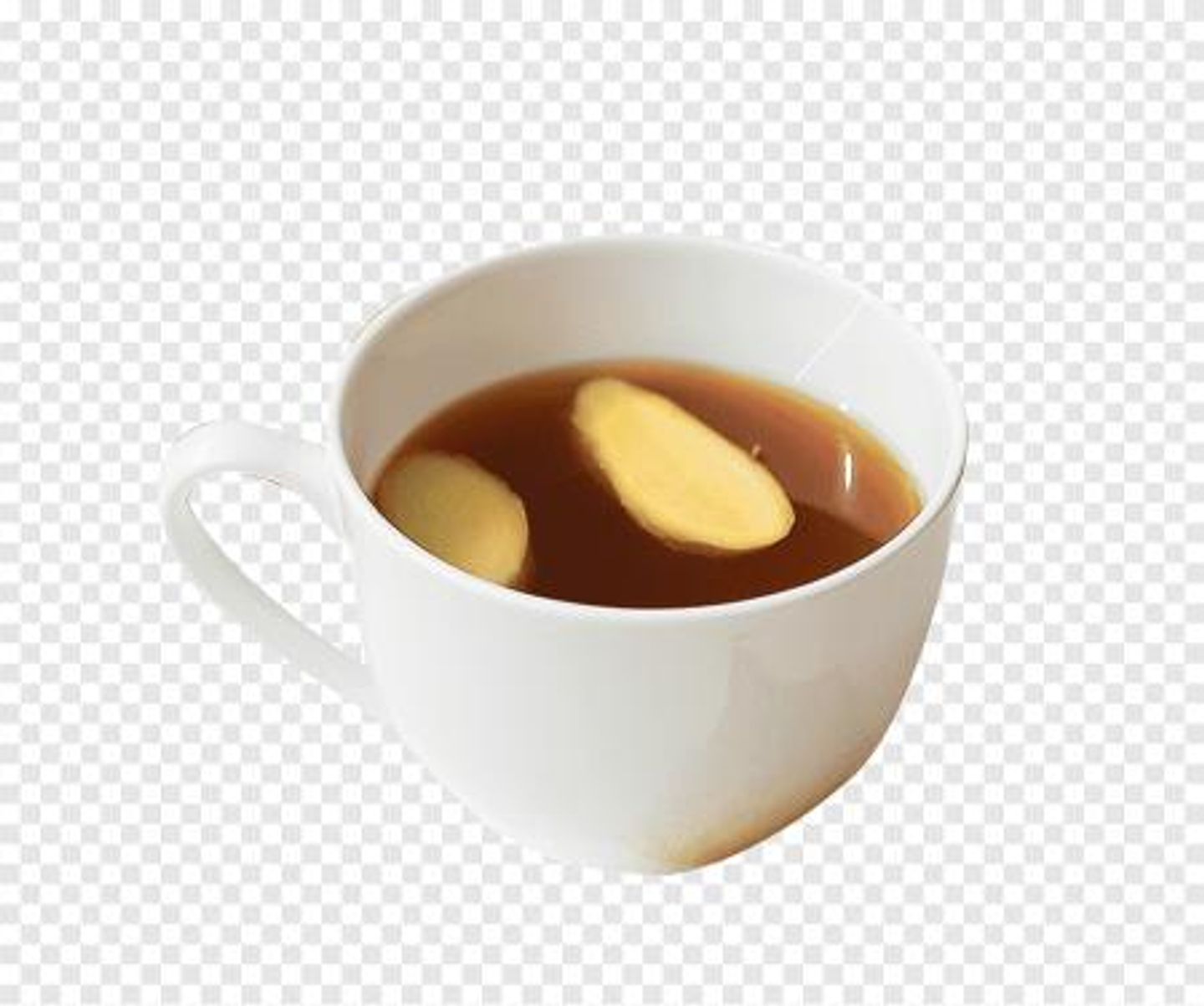 حليب عدني مع الزنجبيل