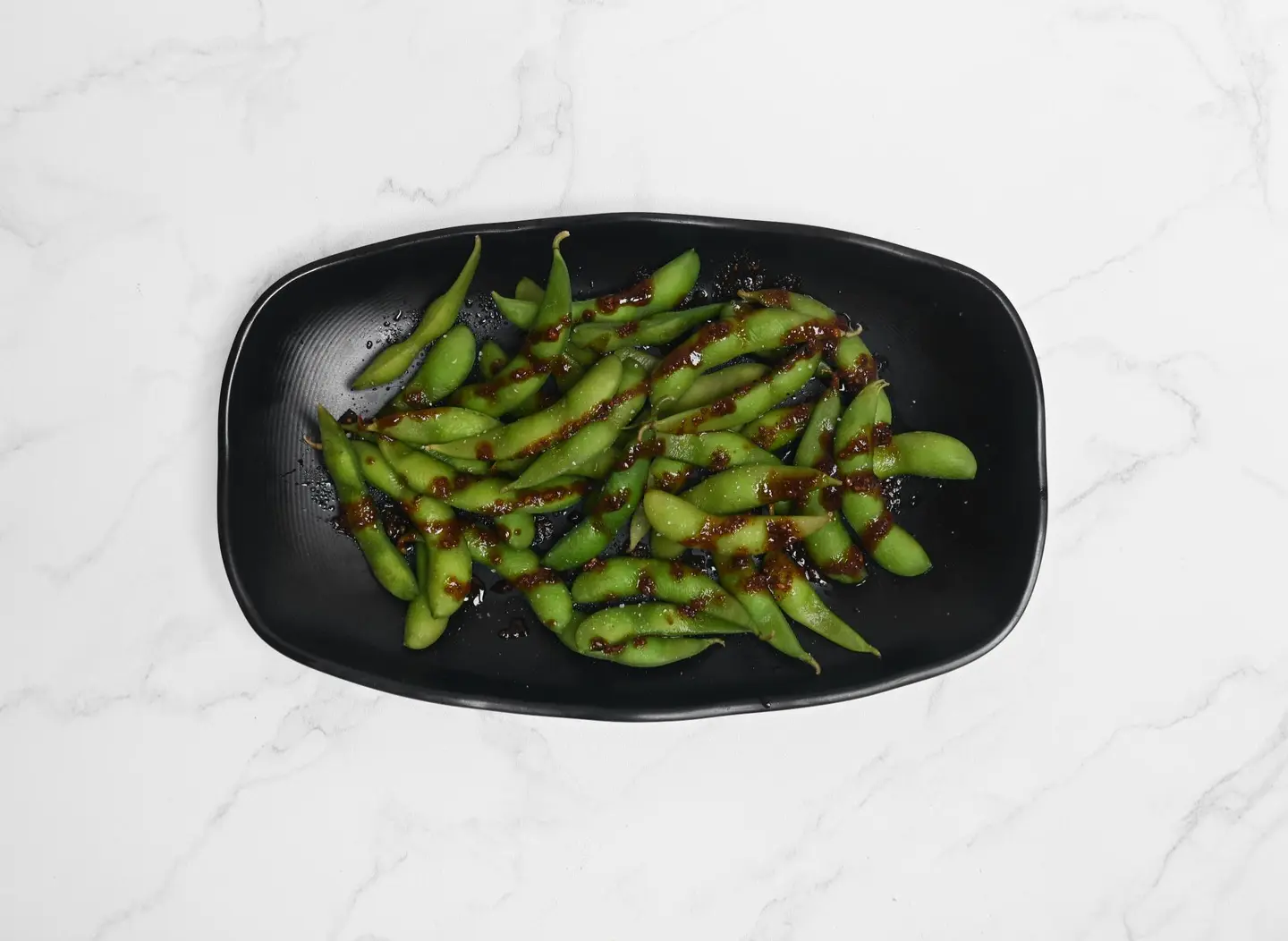 Spicy Garlic Edamame