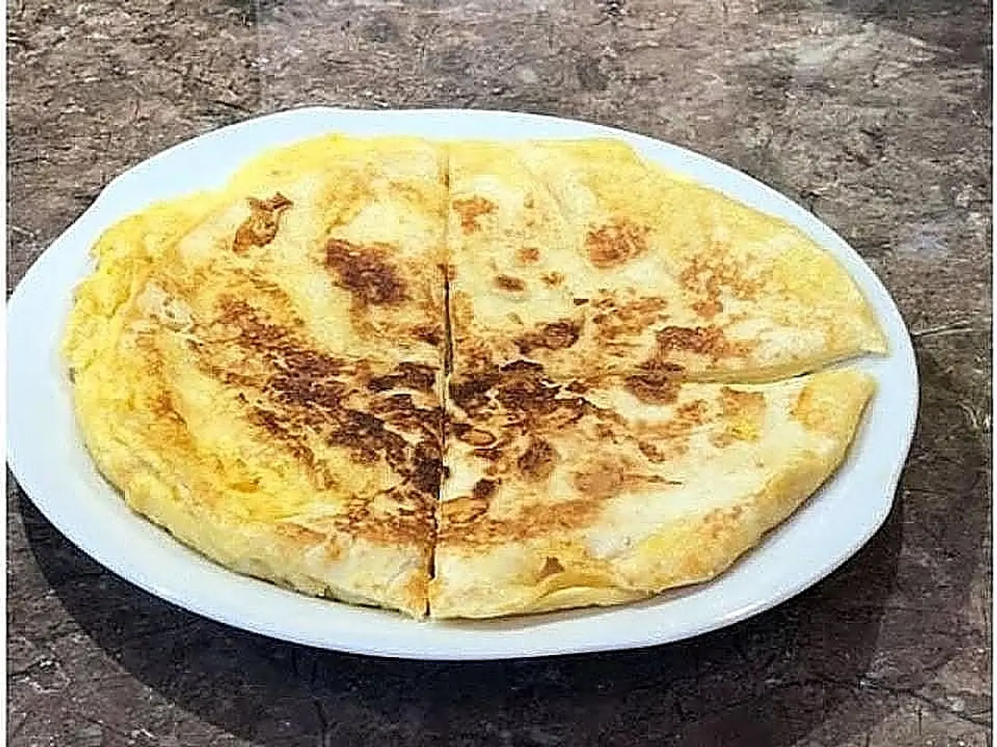 خبز صاج بالبيض
