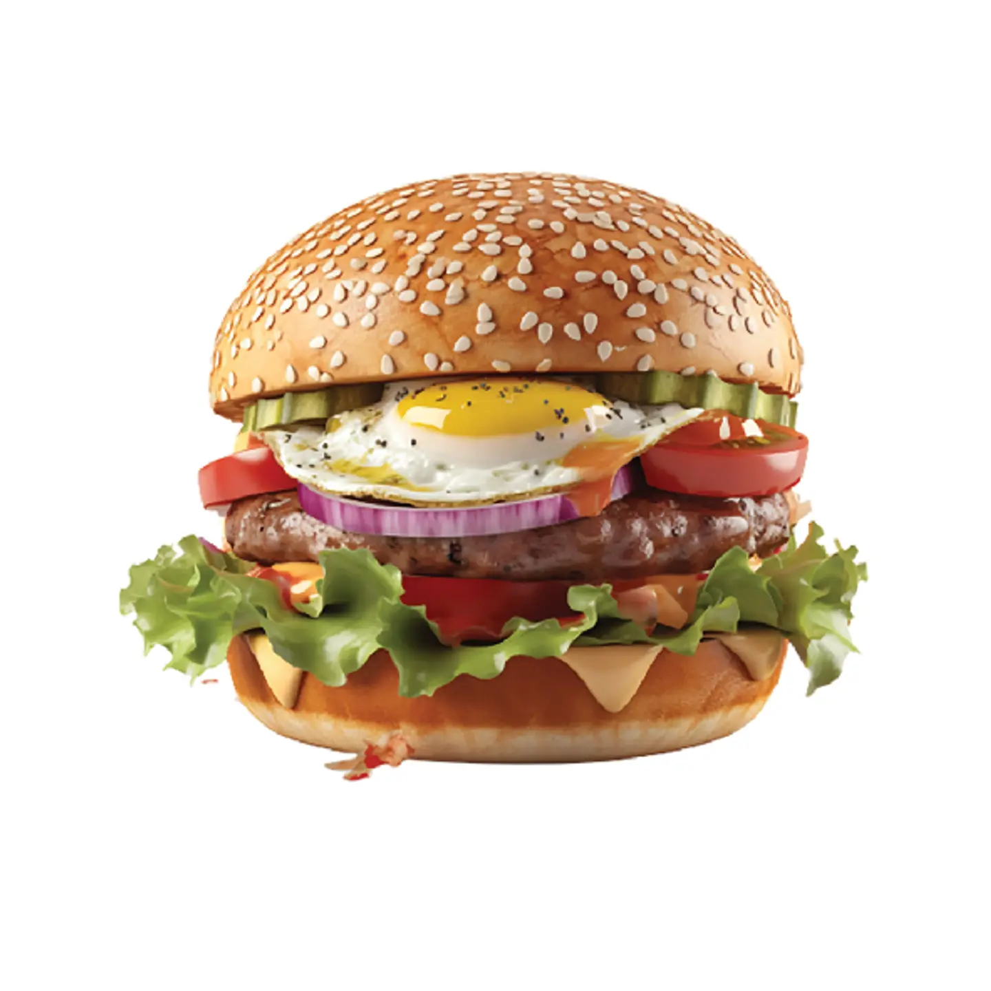 برجرسموكي مع البيض