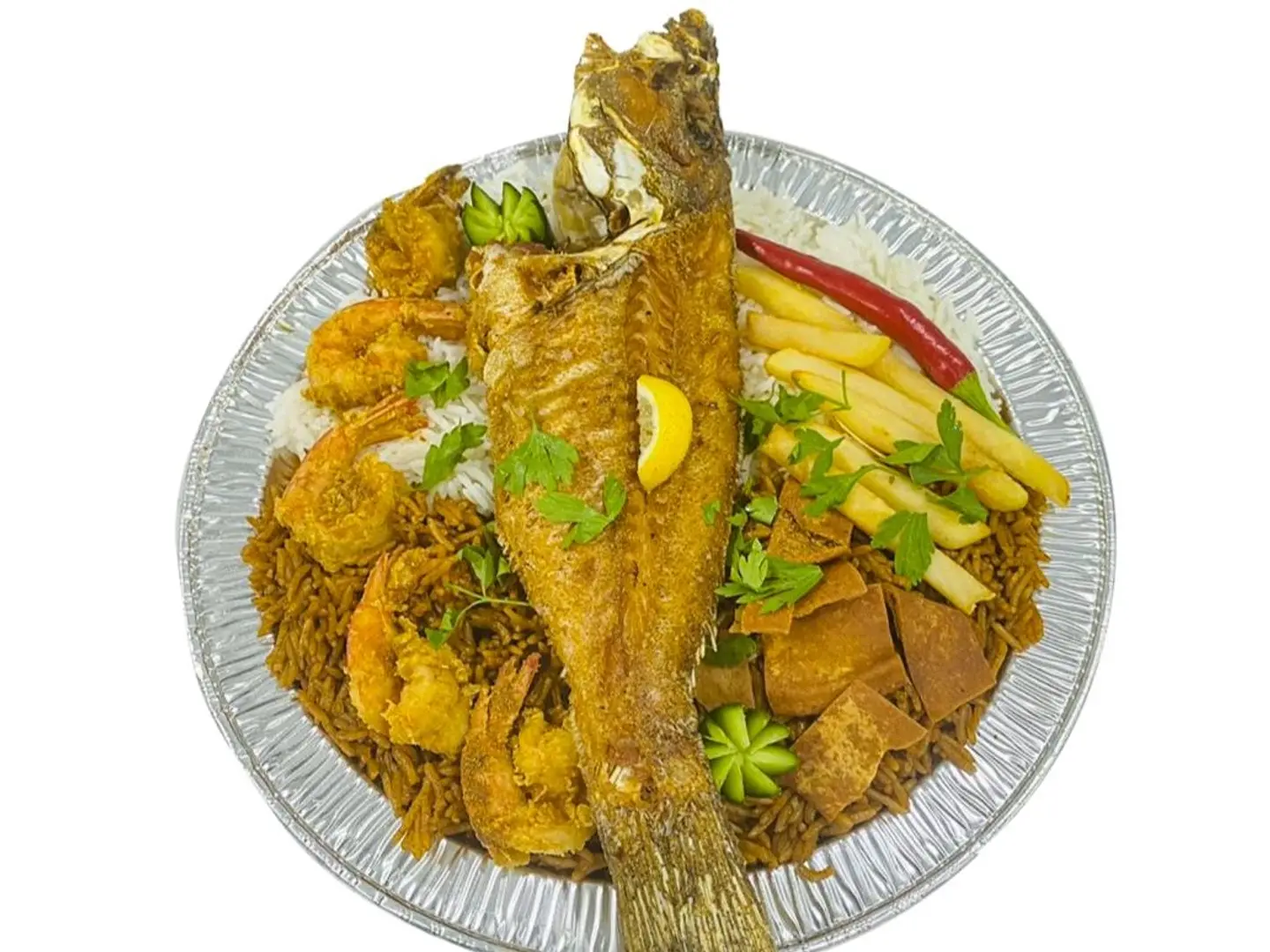 Fried Hamour Meal