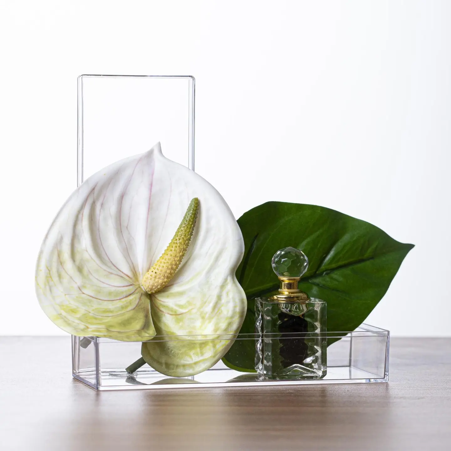 White Flamingo Flower With Oud