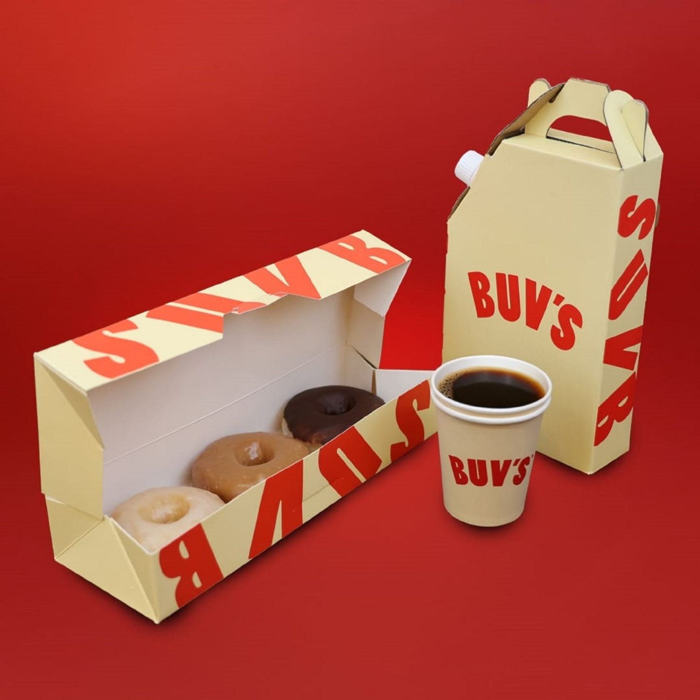 Half Liter Box + Donut Box 3 Pieces