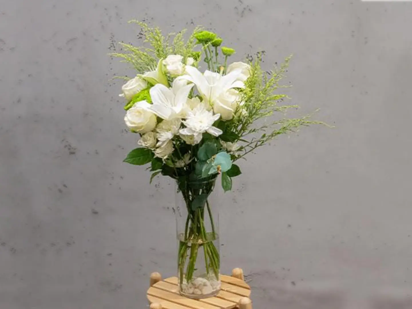 White Flower Vase For Table