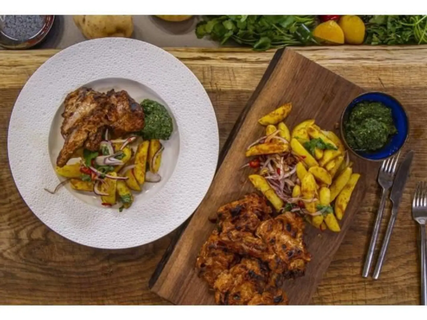 Mutton Ribs With Fries   4 Pieces