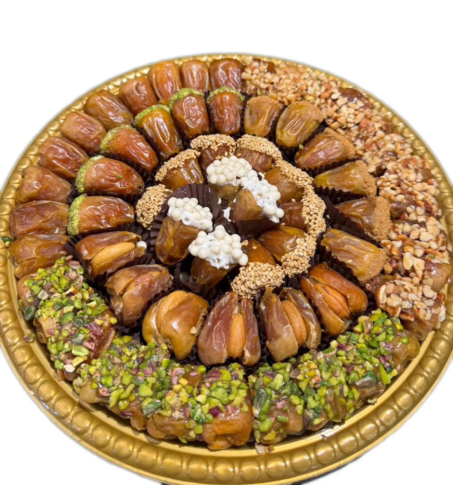 طبق تمور محشية مشكلة 1.5 كيلو