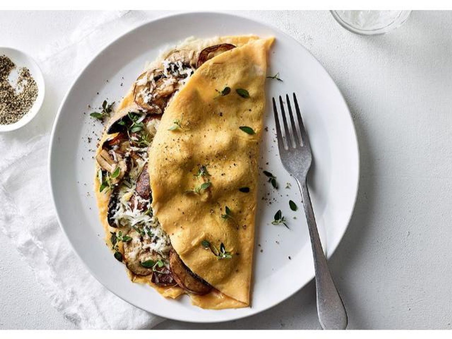Mushroom And Cheese Omelette