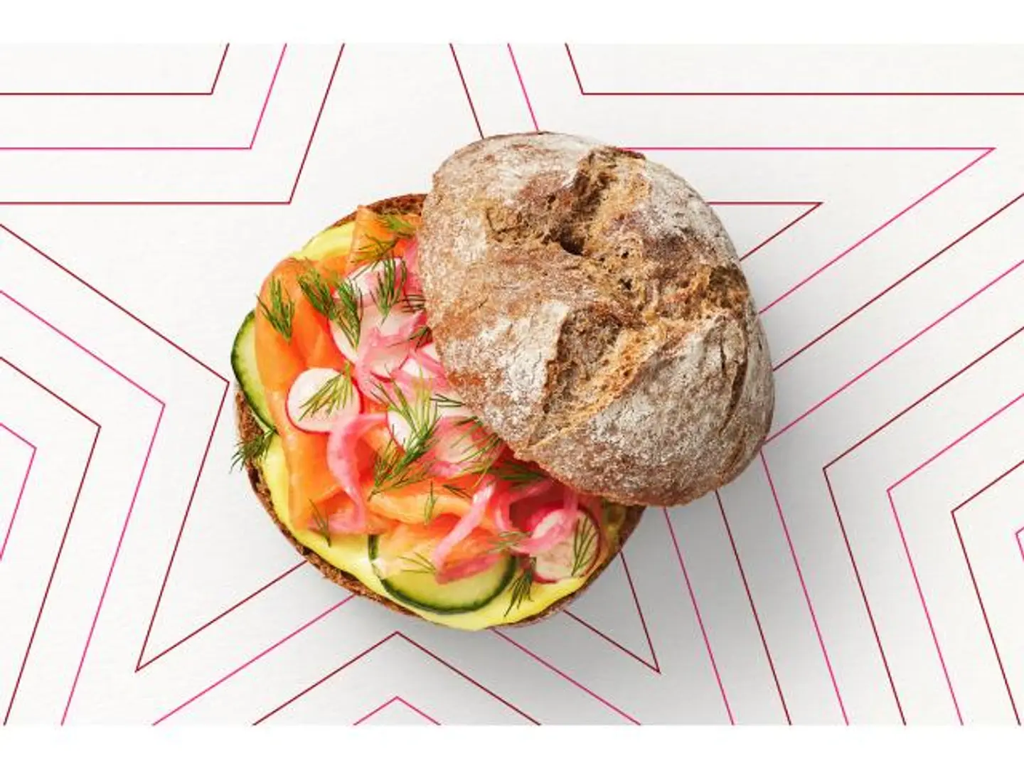 Scandi Salmon Rye Roll