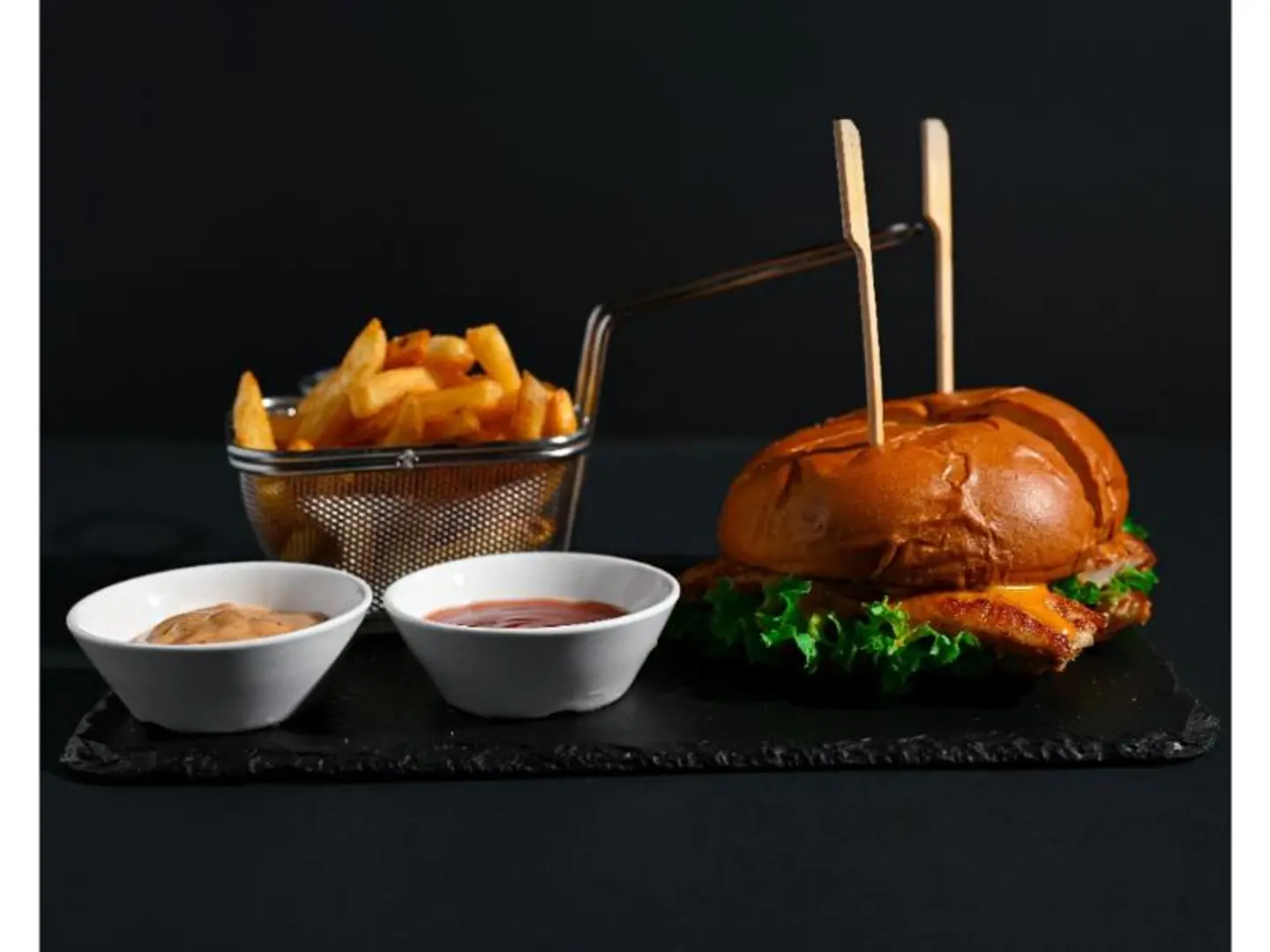 وجبة برجر دجاج