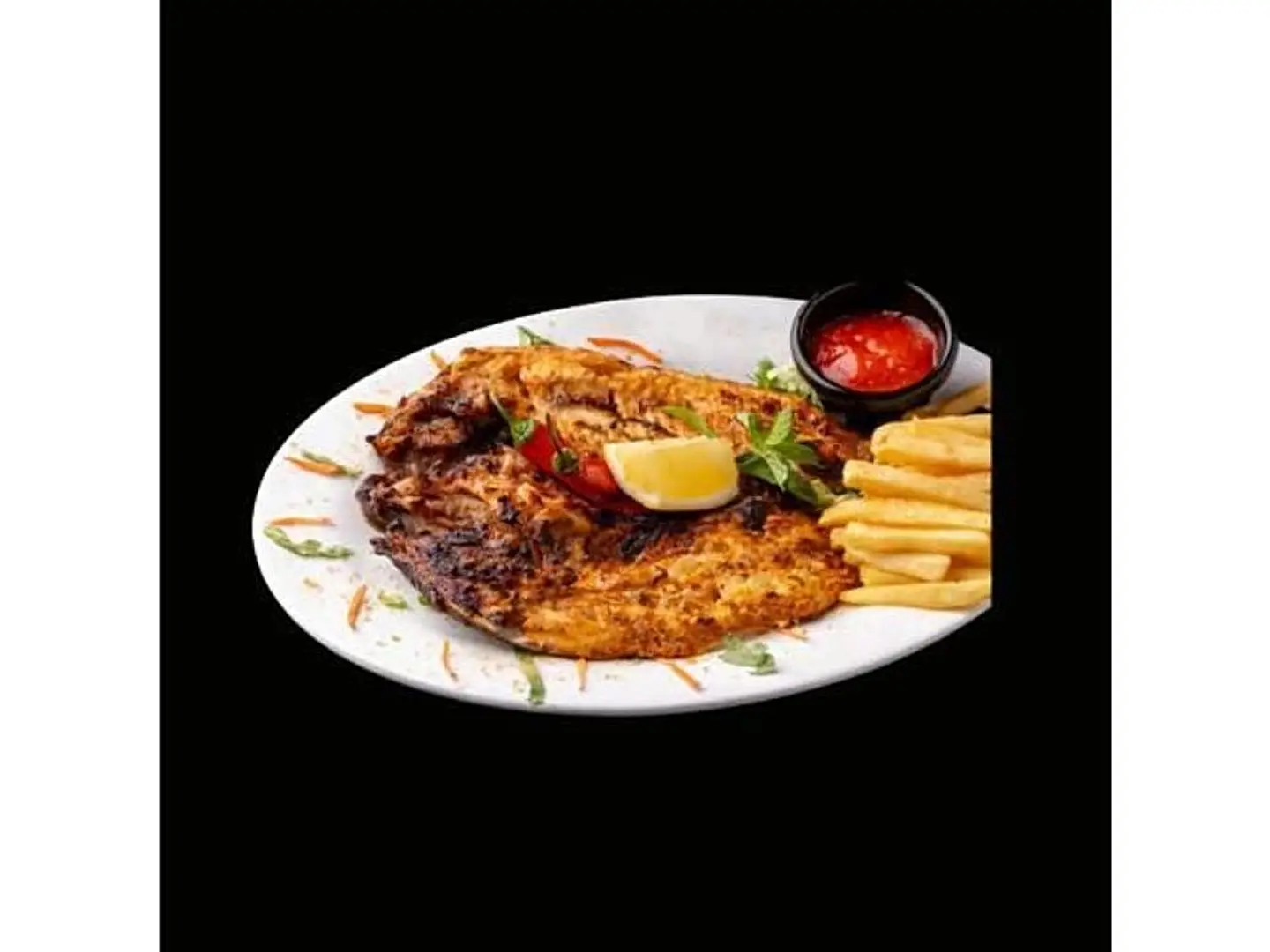 سمك مشوي على الفحم