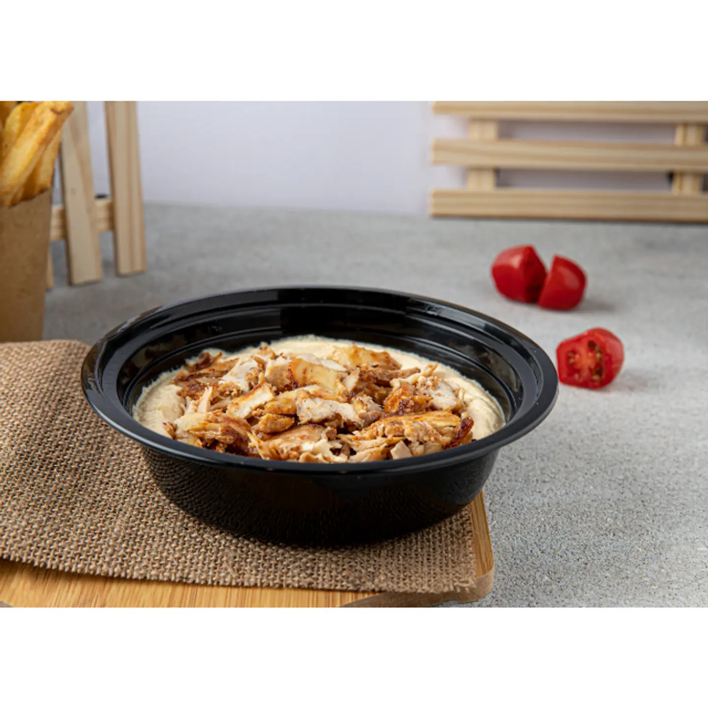 حمص شاورما دجاج