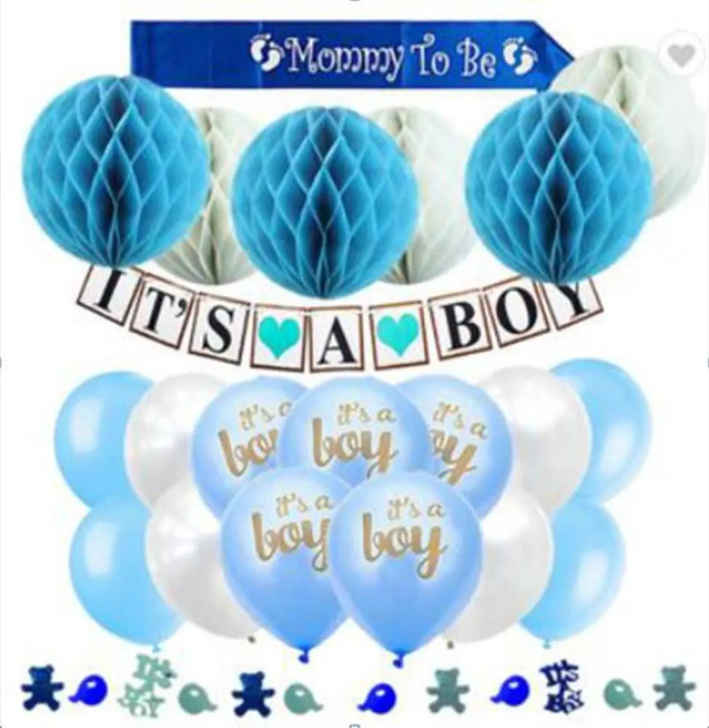 طقم بالون هيليوم مواليد ولادي