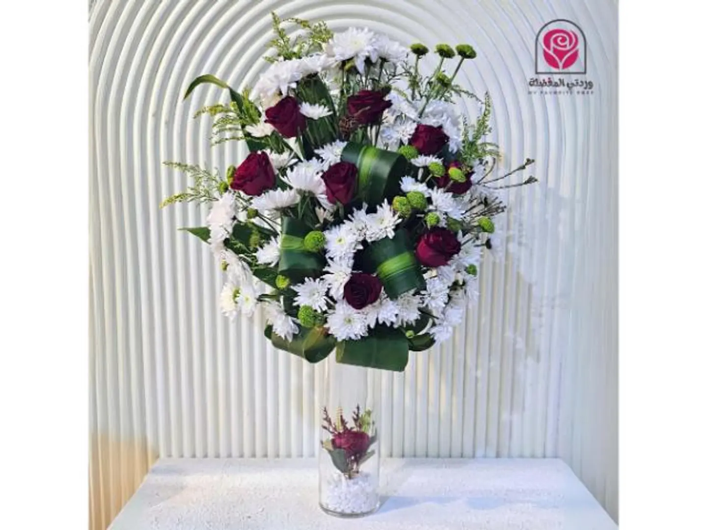 فازة جوري أحمر إكسسوار