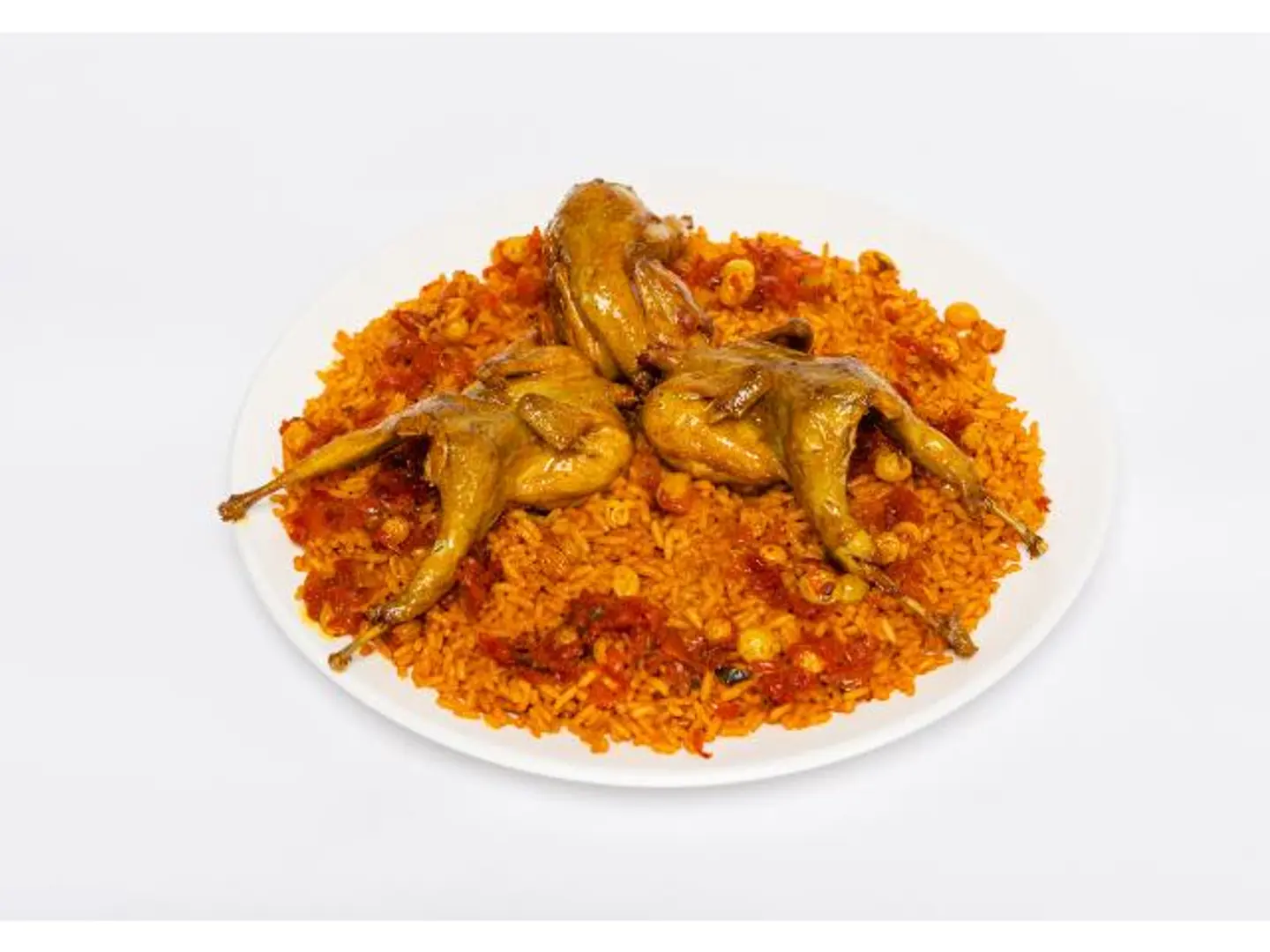Quail Kabsa With American Rice