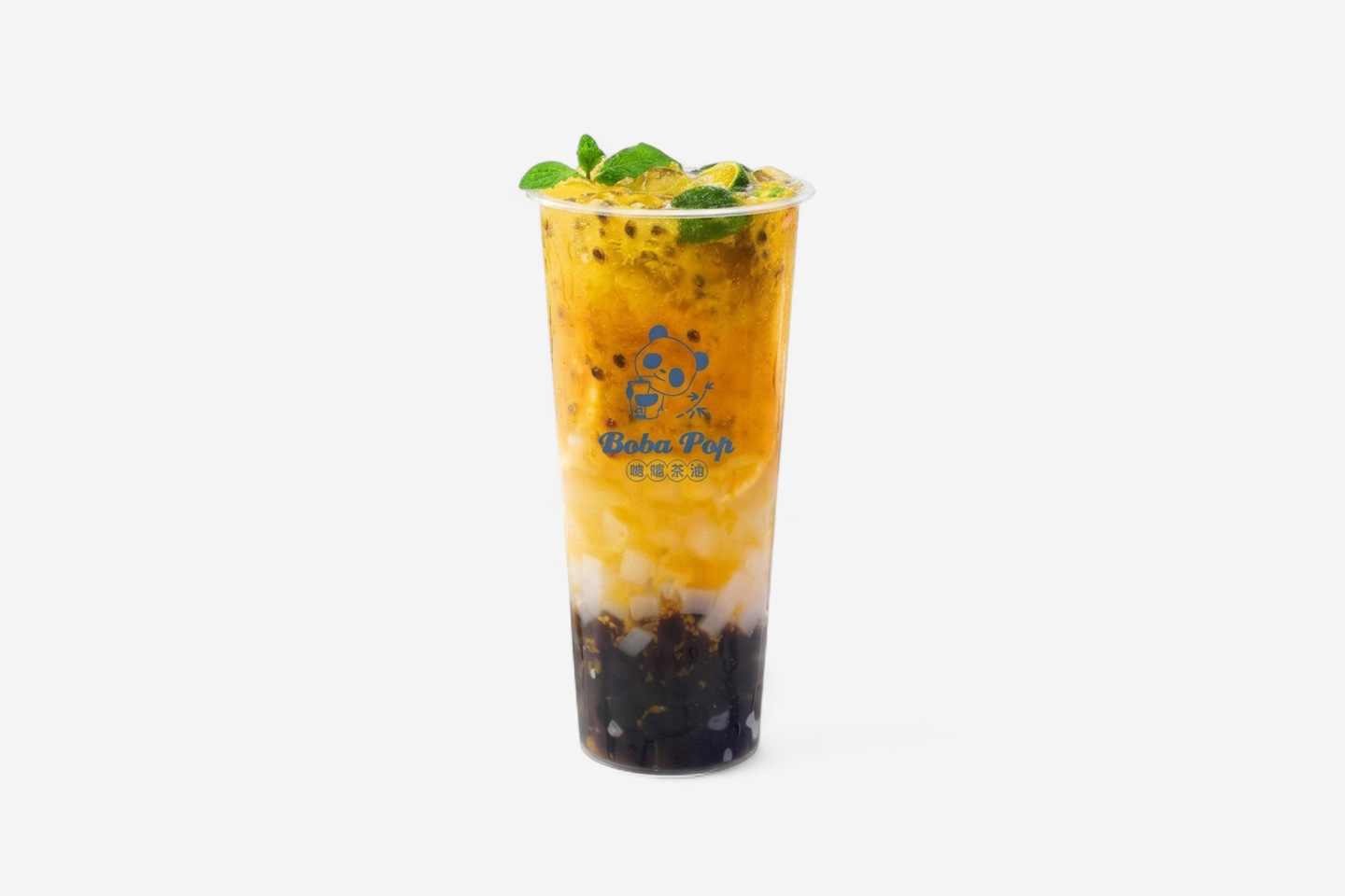 Passionfruit Double Boba