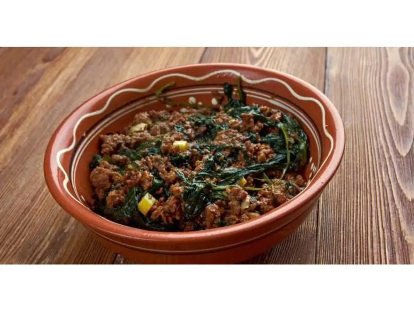 Spinach With Meat