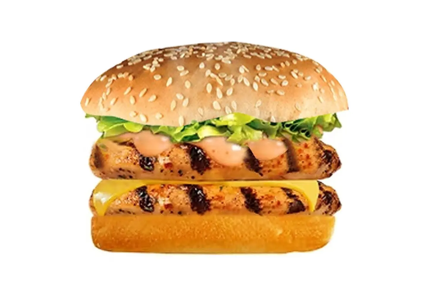 Double Chicken Burger With Cheese