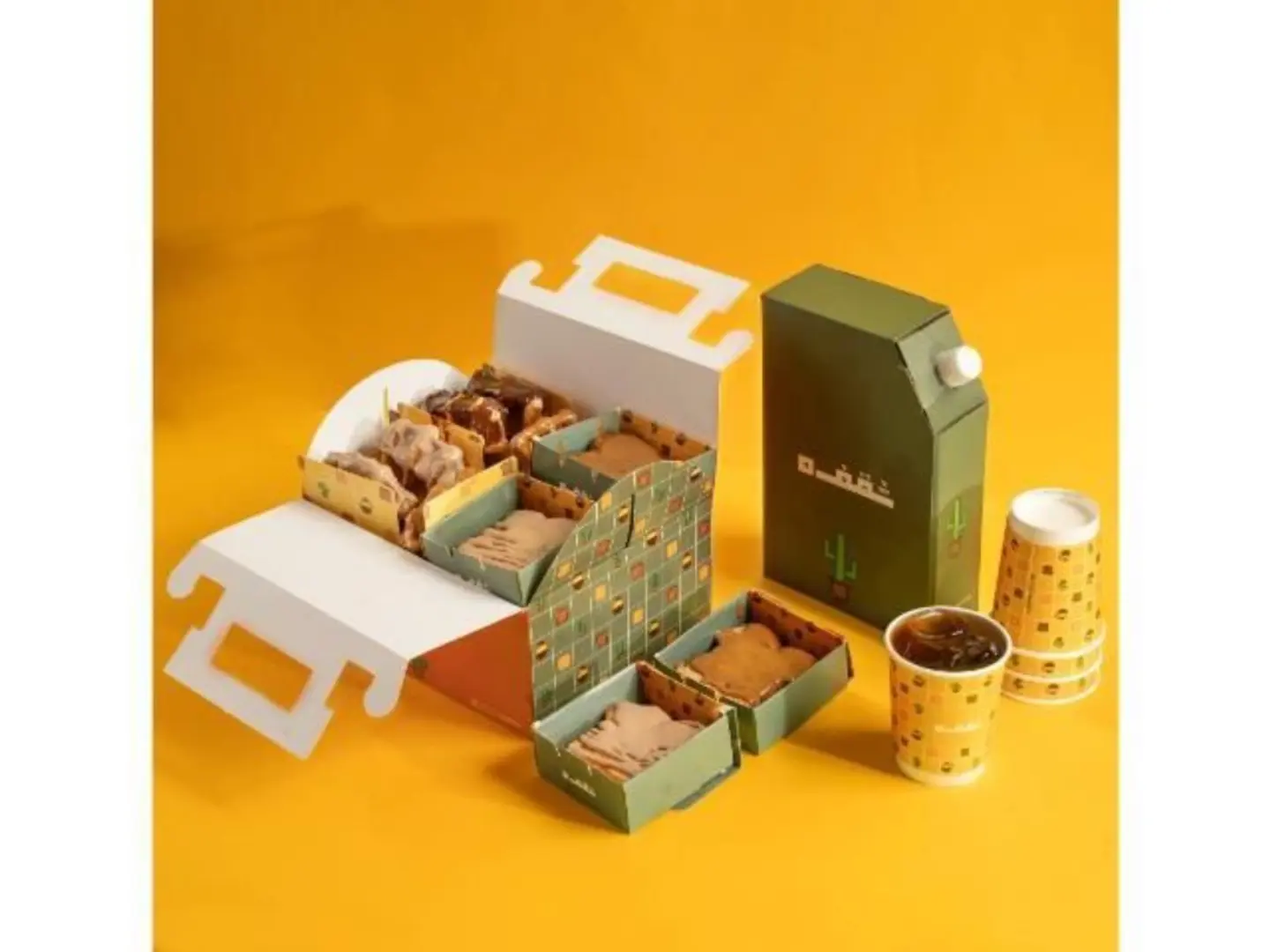 Combo Hot Coffee Box 1 L And Waffle Box