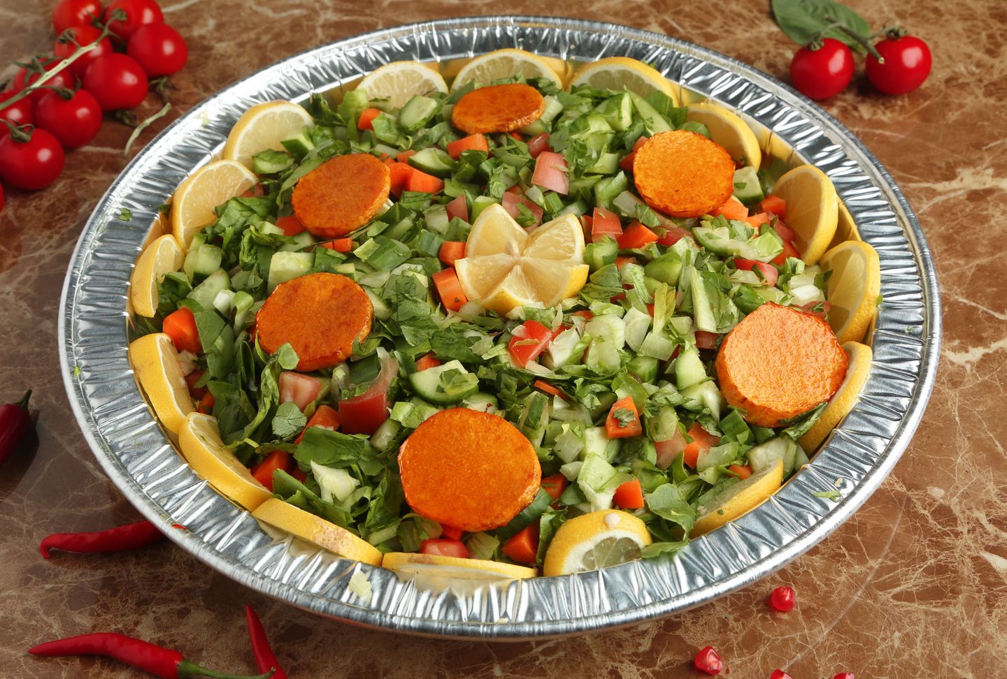 Green Salad With Roasted Pumpkin