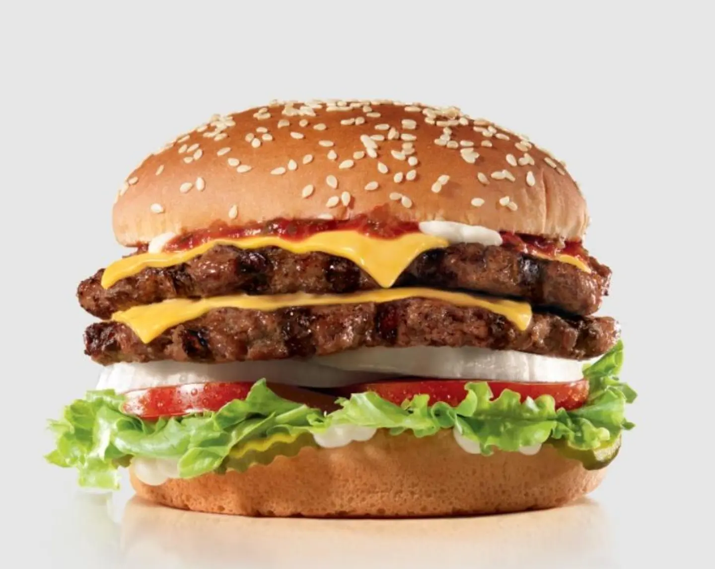 Double Plain Beef Burger