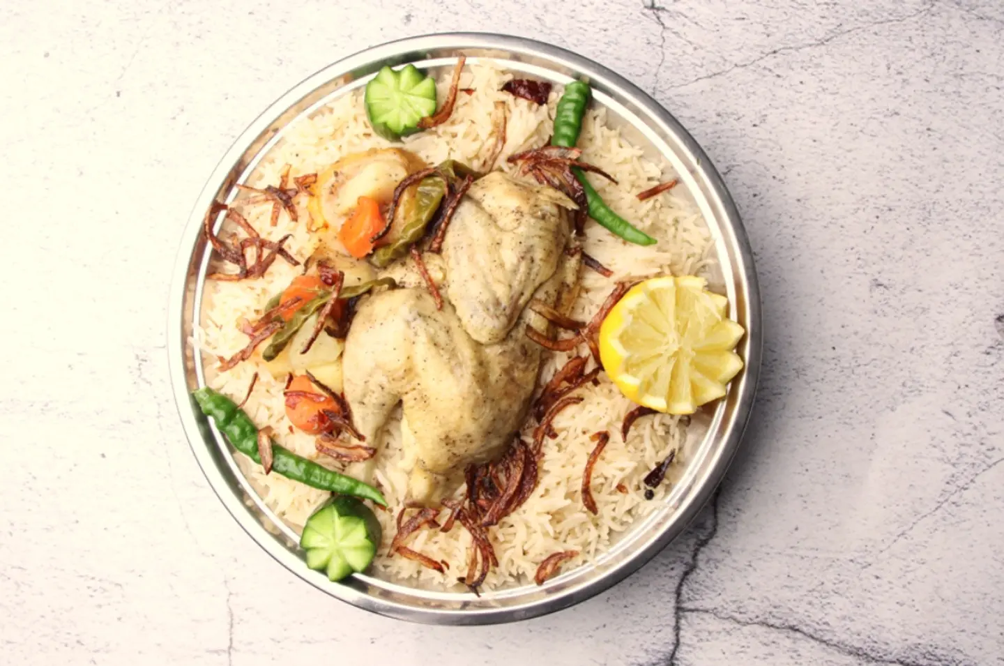 Half A Chicken Madghout Pishawari Rice White