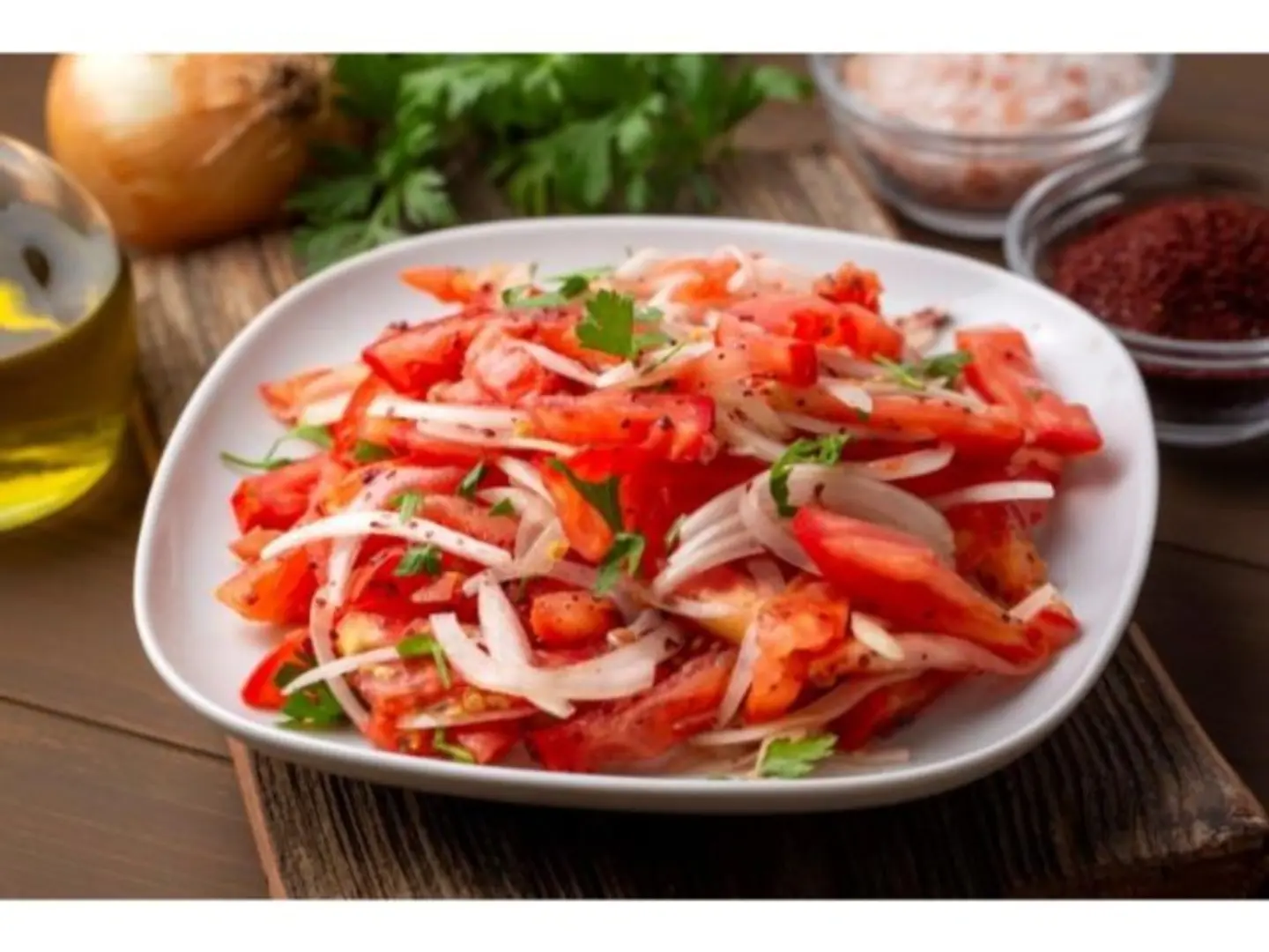 Tomato Salad With White Onion