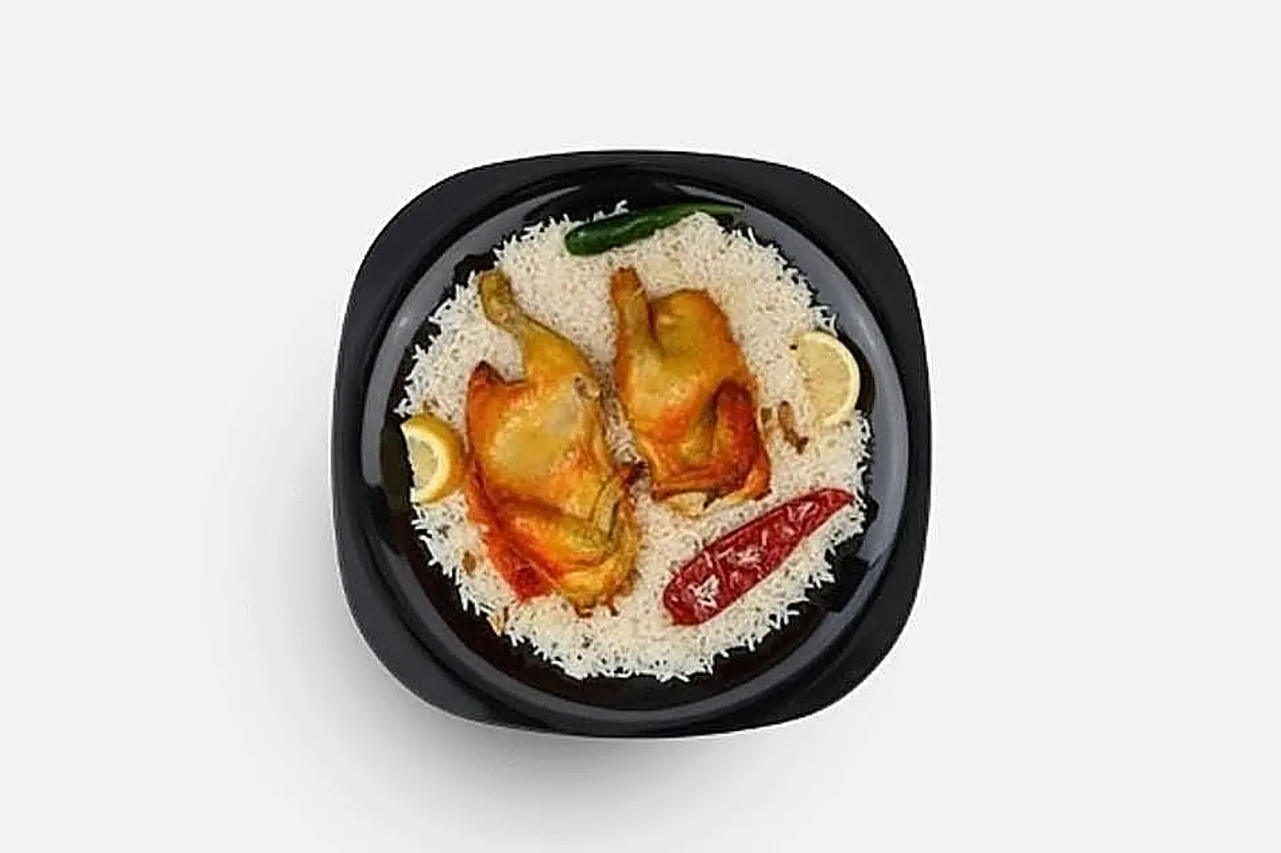 حبة دجاج مندي مثلوثة