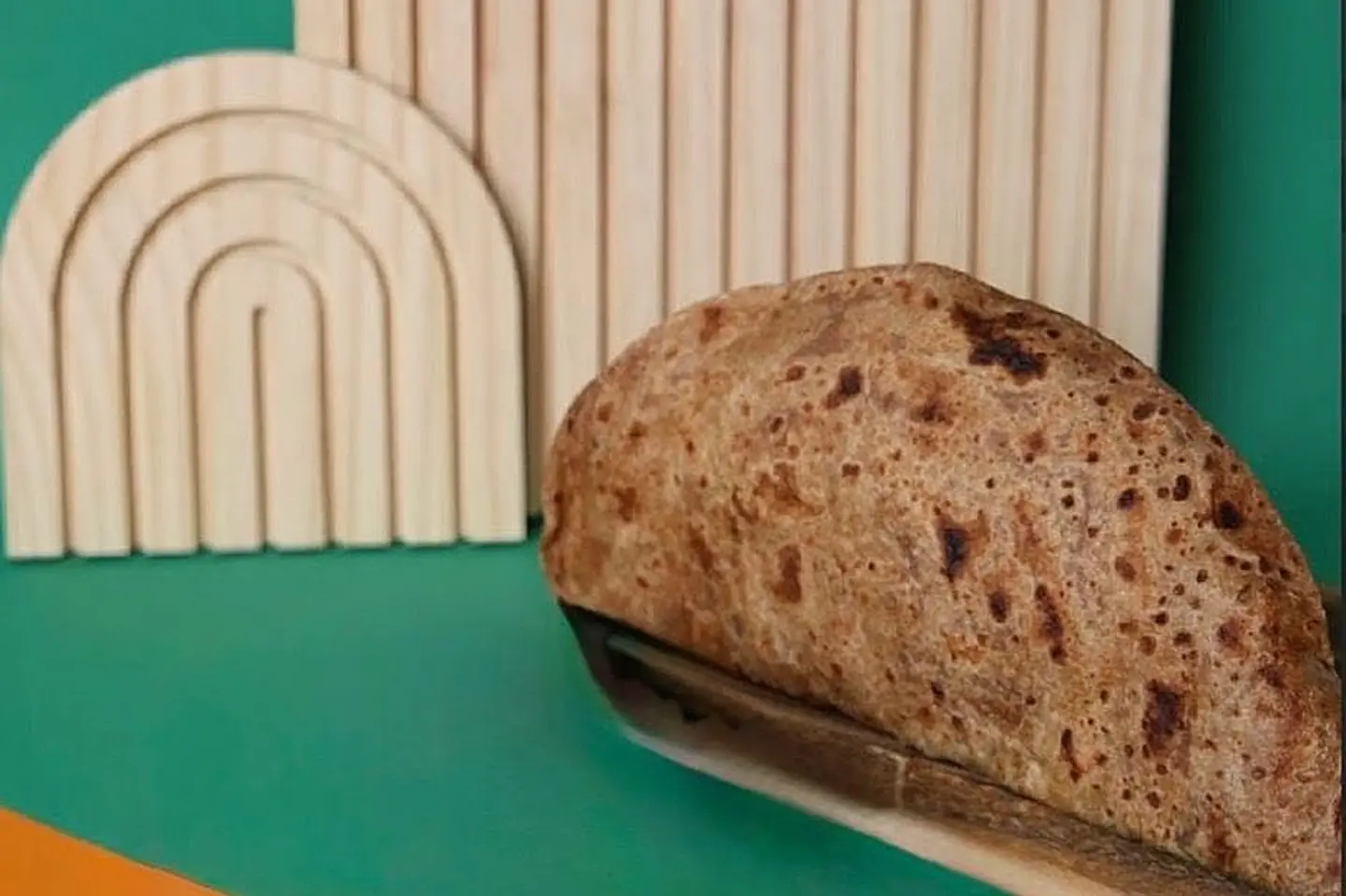 Plain Chapati With Brown