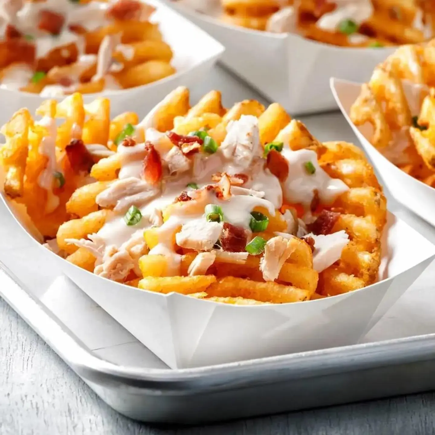 Fries Platter With Sauces