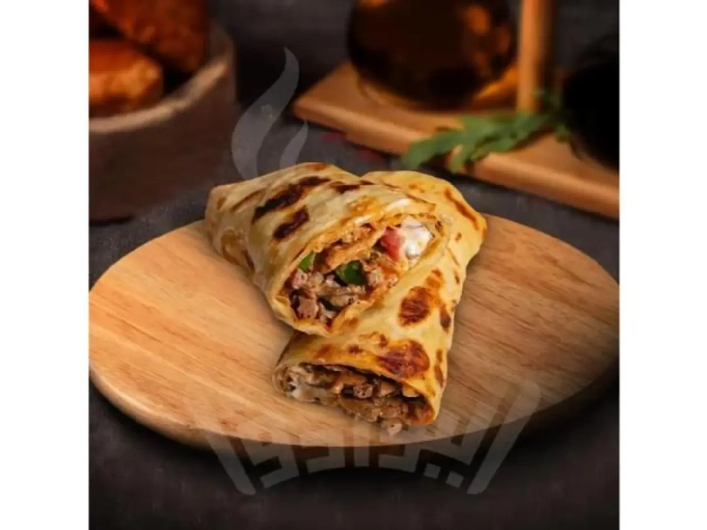 Chapati With Liver And Cheese