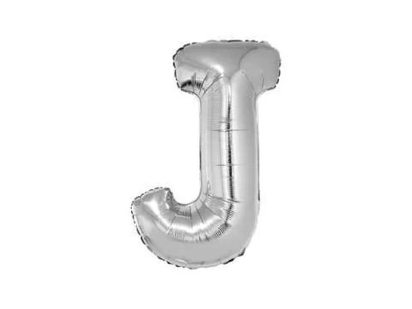 Balloon Letter J Silver