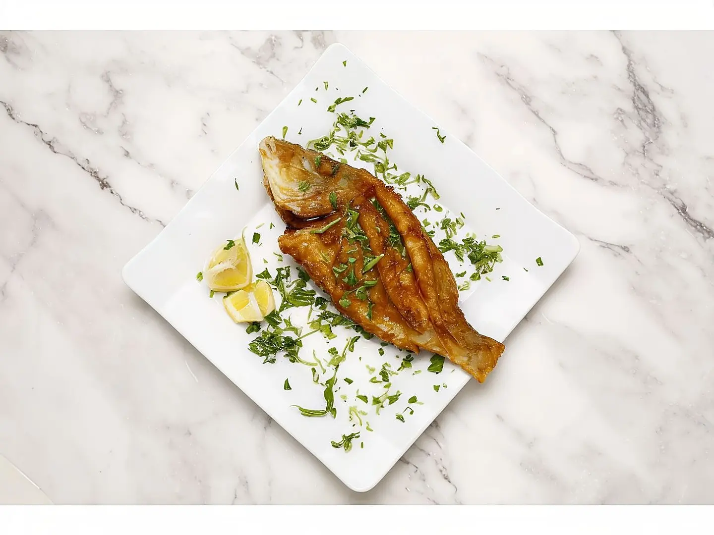 شعور الدمام مقلي بالخل والثوم