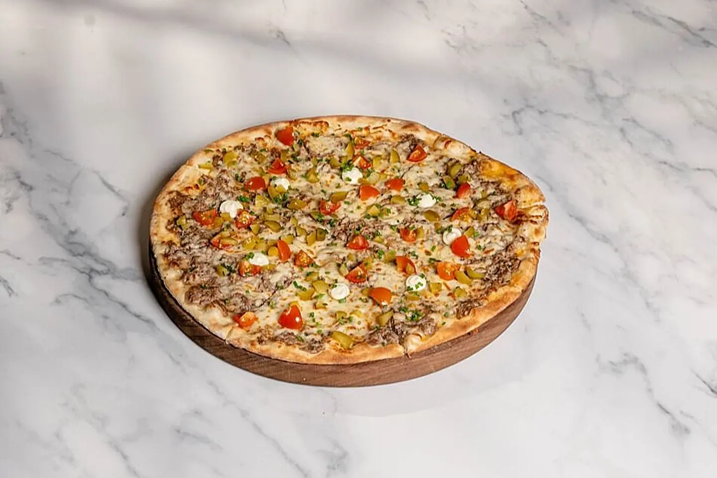 منقوشة كفتة وجبنة