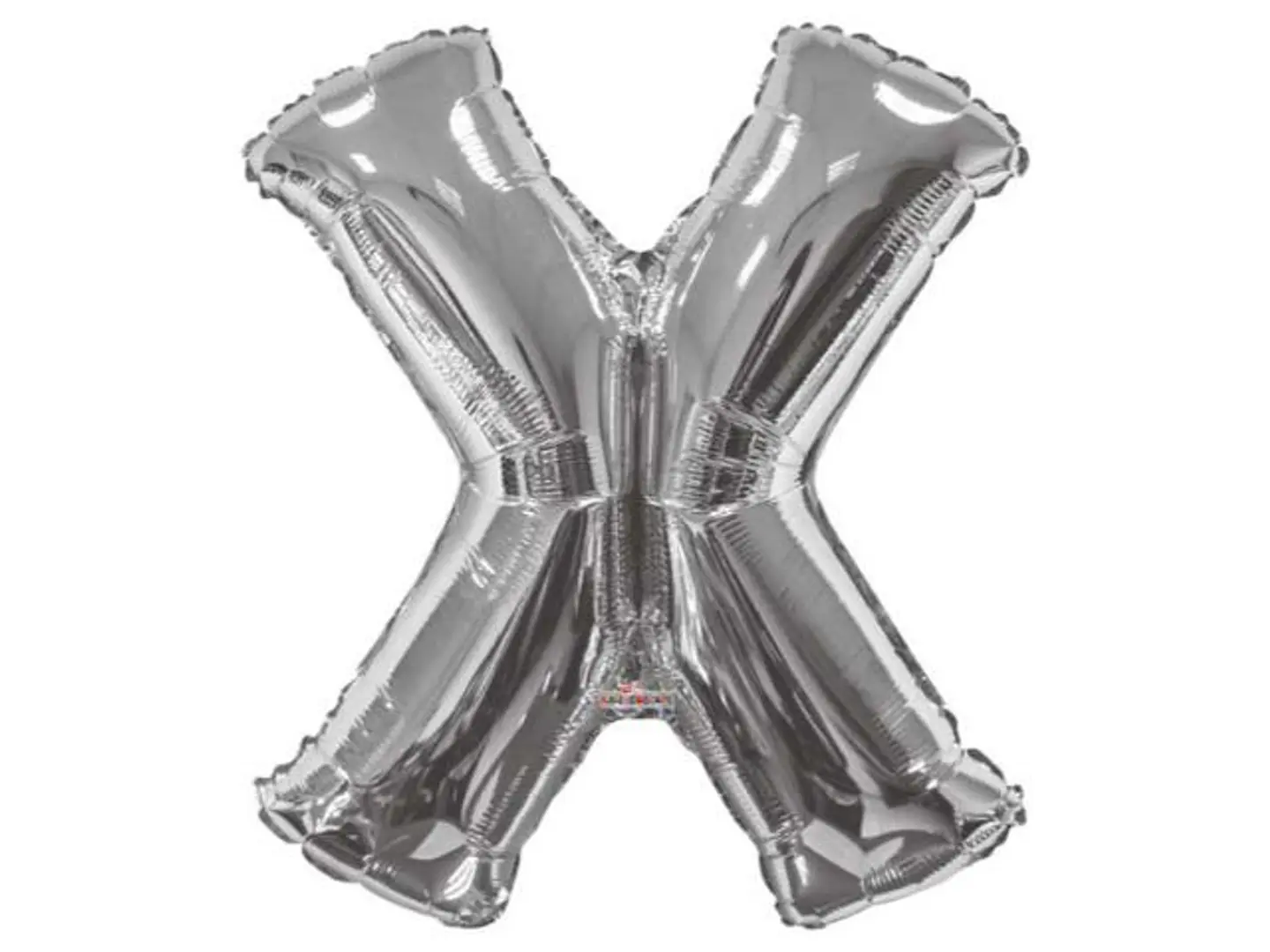 بالون هيليوم إكس فضي