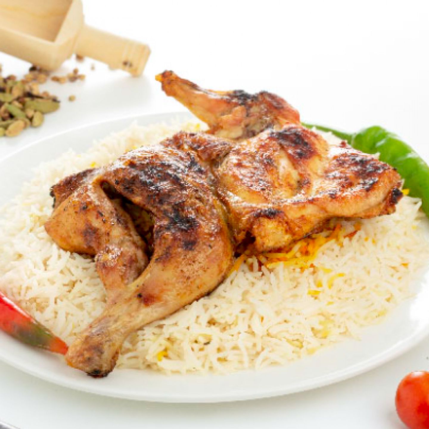 نصف حبة دجاج مظبي