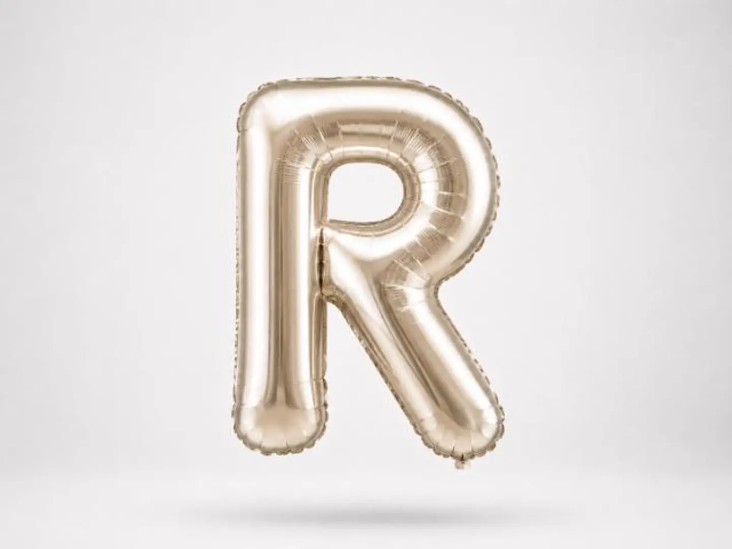 Silver Balloon Letter R
