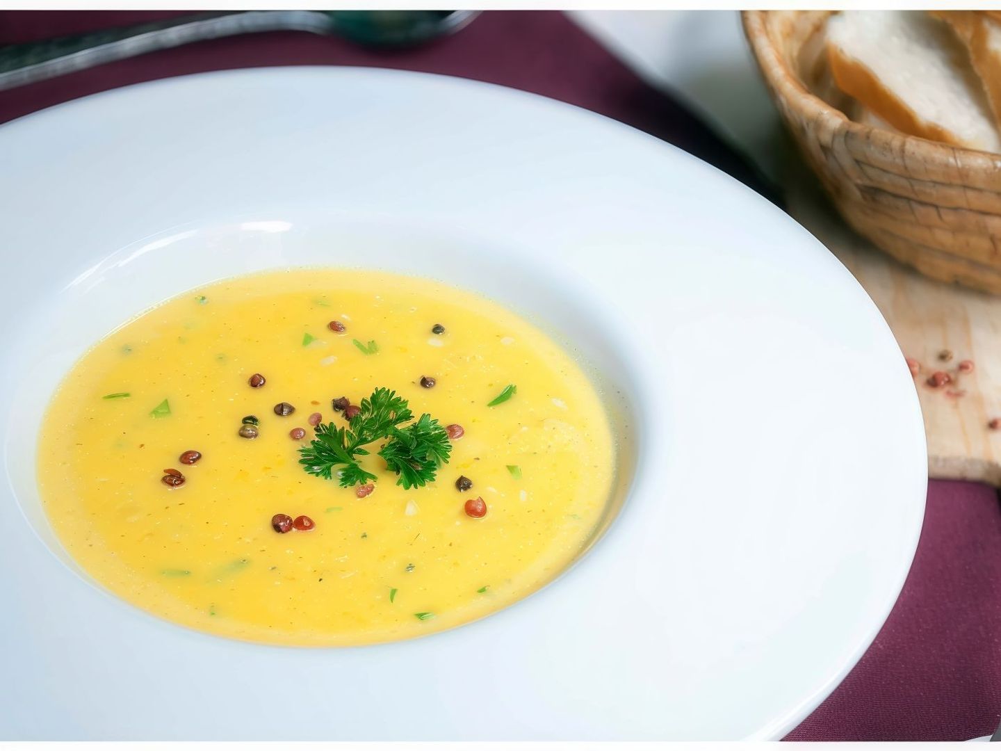 شوربة كريمة الدجاج