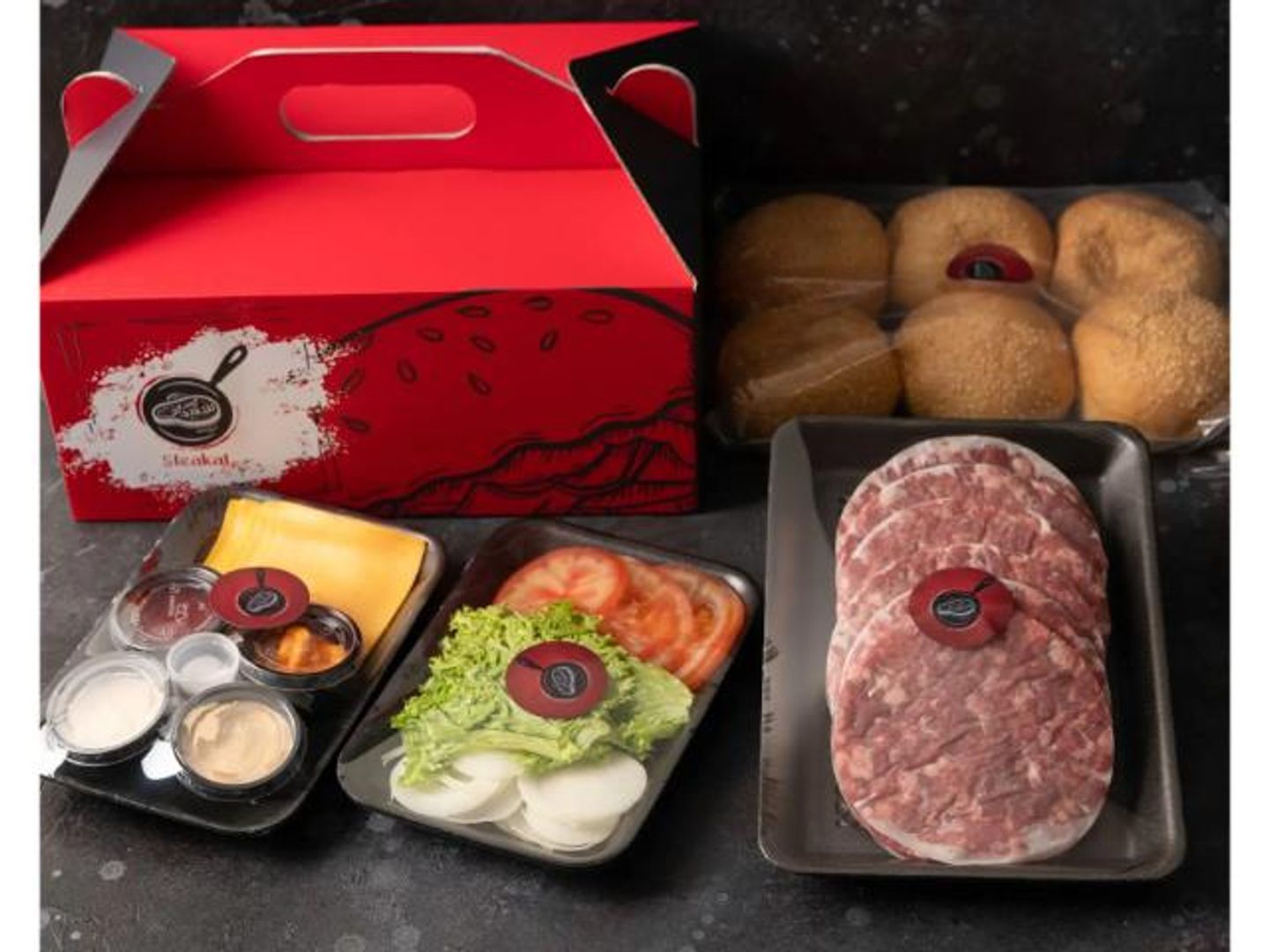 Burger Box 6pic Beef