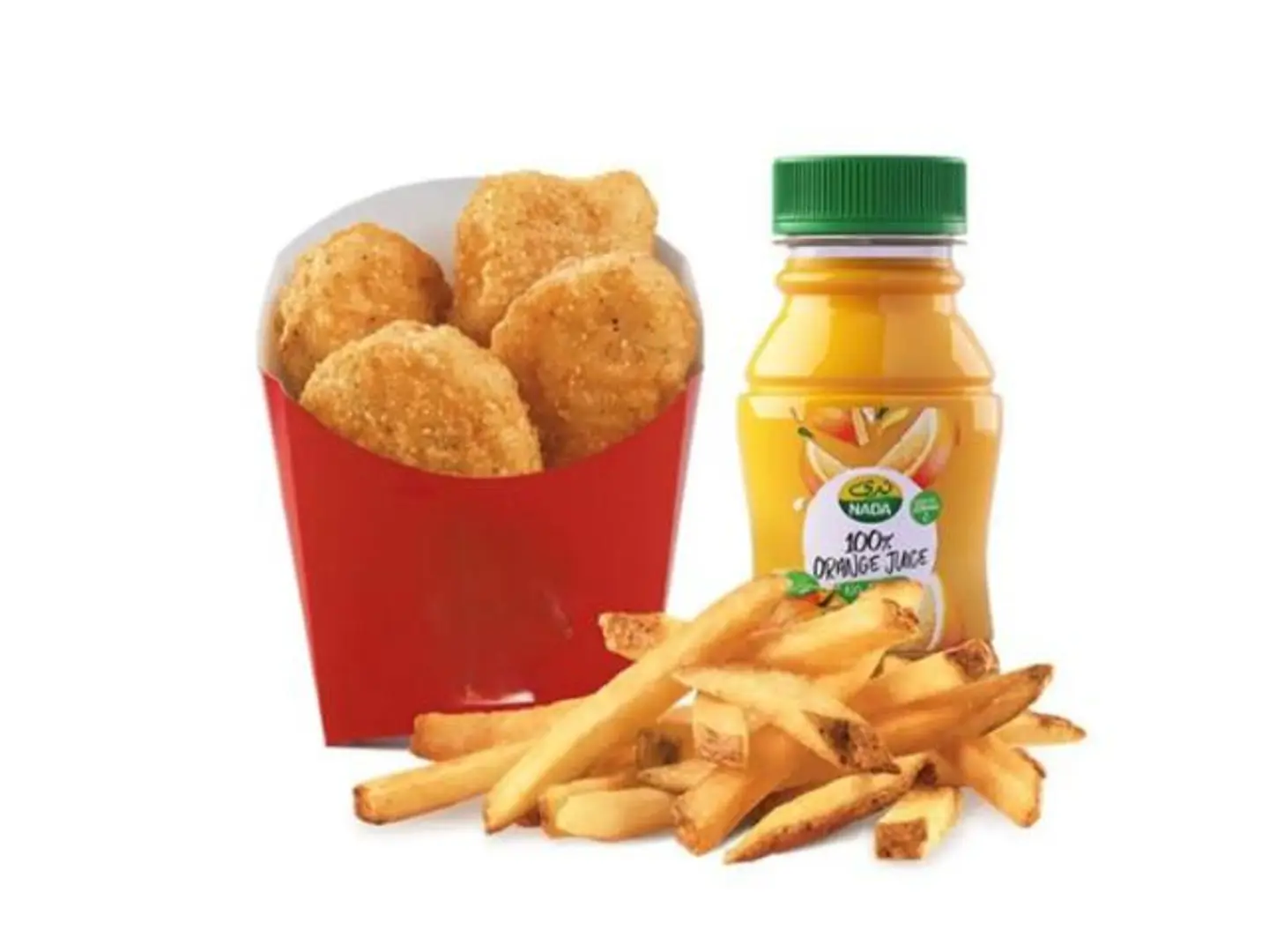 Nuggets With Fries And Juice