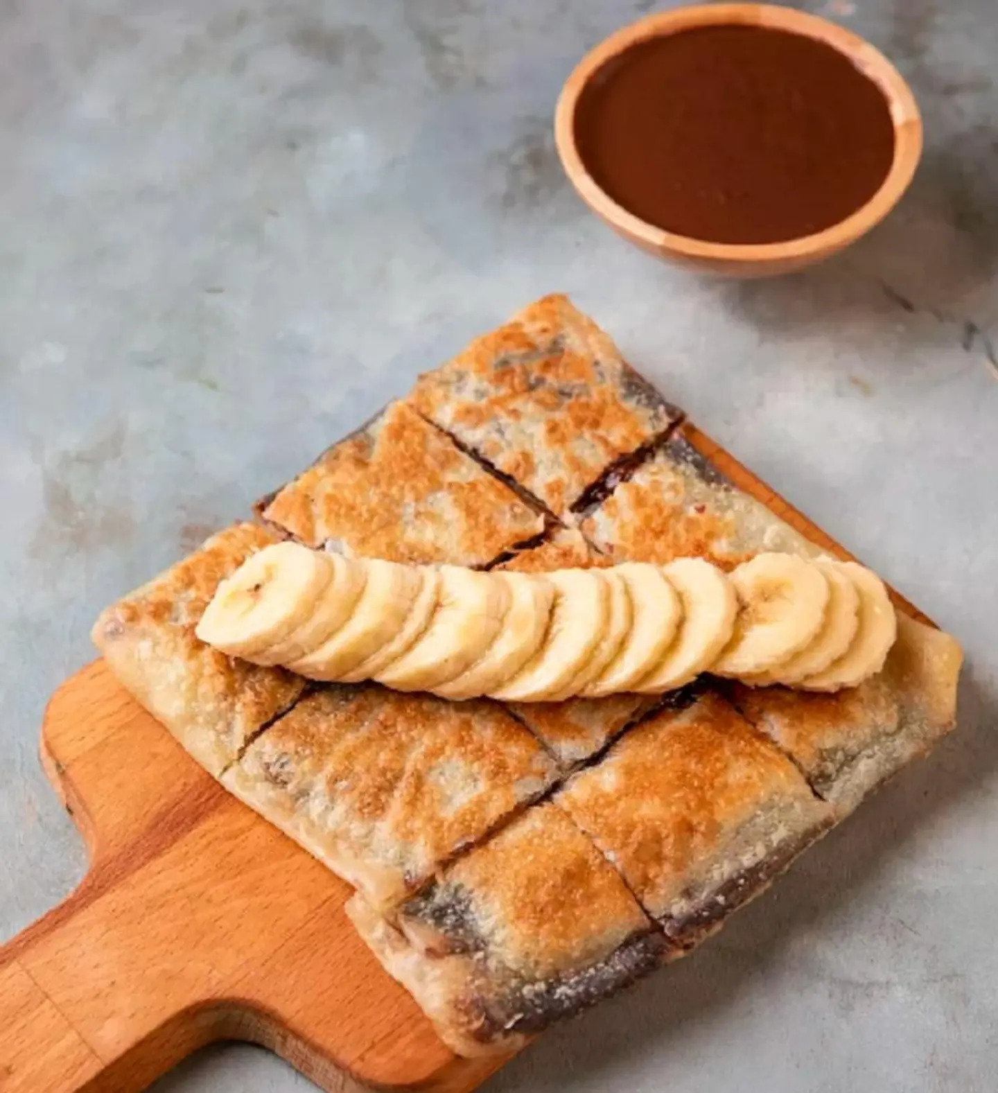 مطبق شوكولاتة وموز
