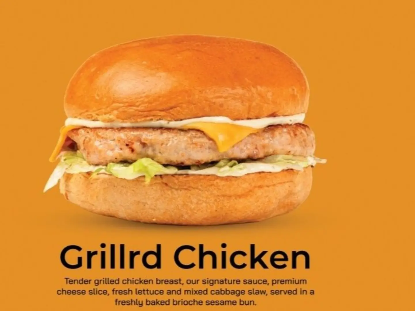 Grilled Chicken Burger