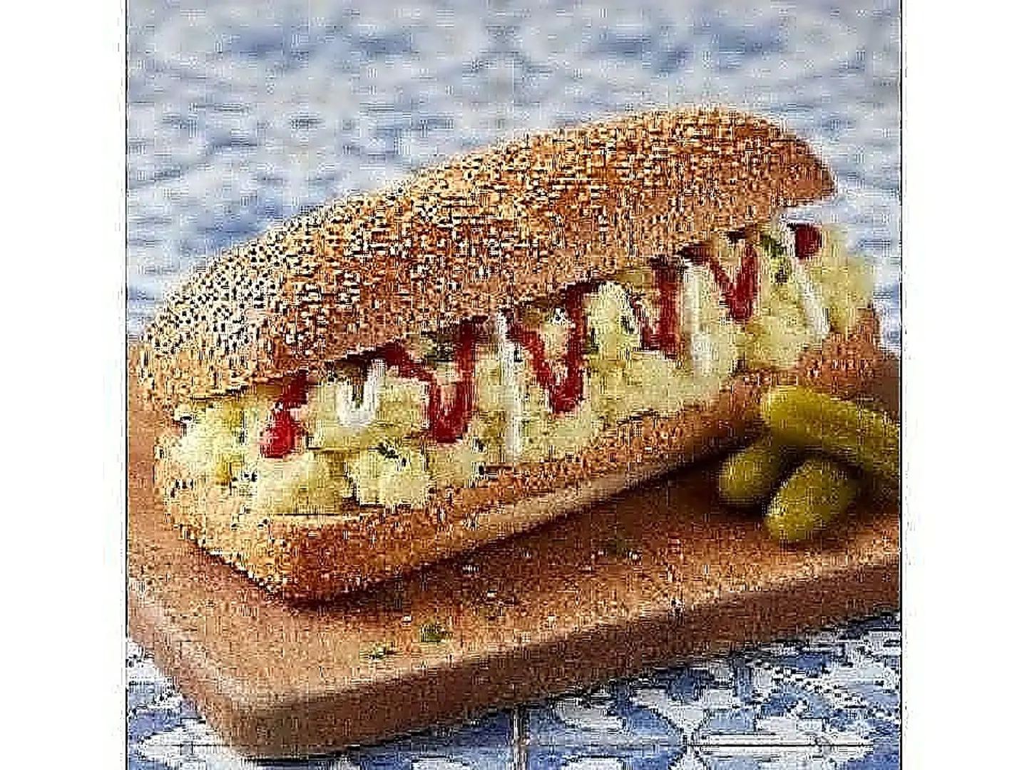 ساندوتش بطاطس مهروسة
