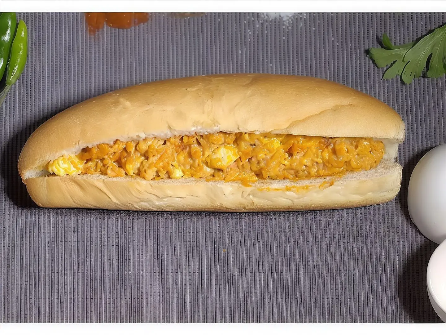 Shakshouka And Cheese Sandwich