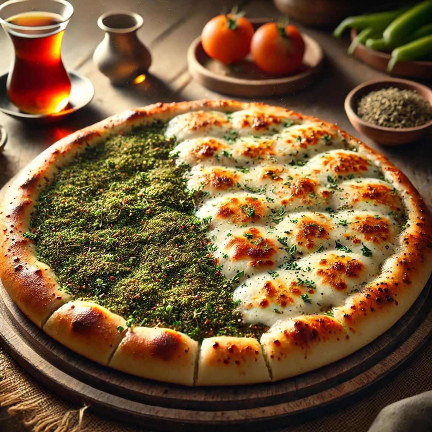 Zaatar Manakeesh With Cheese