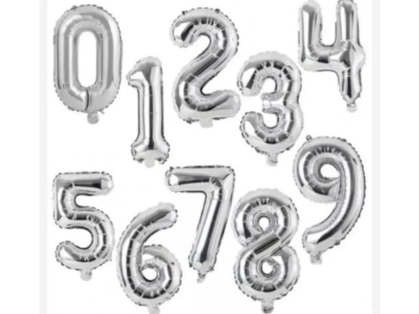 بالون شكل ارقام