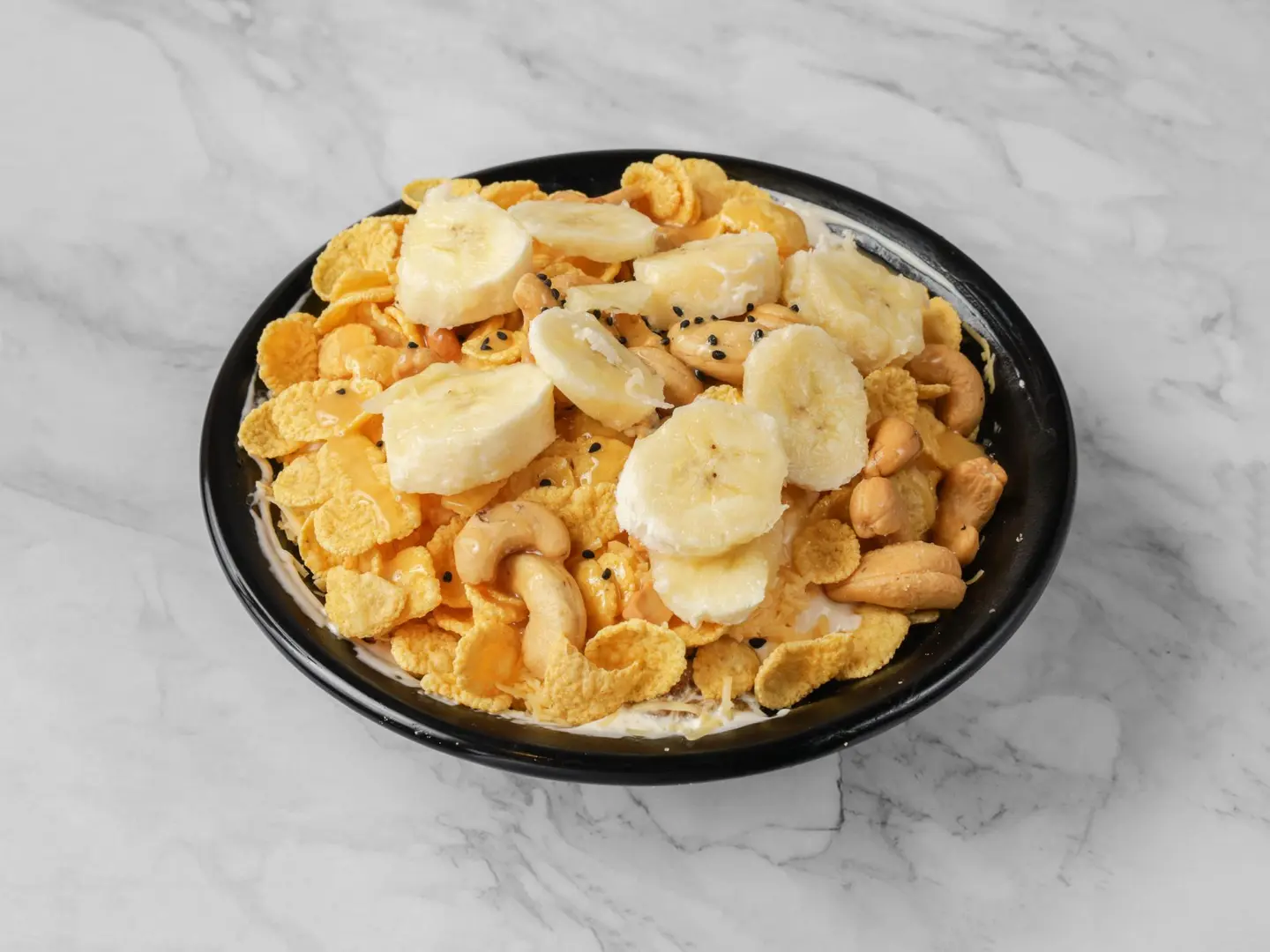 Areekah With Banana Slices And Nuts