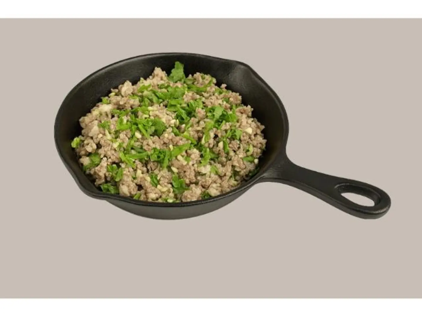 صحن لحم مفروم طازج