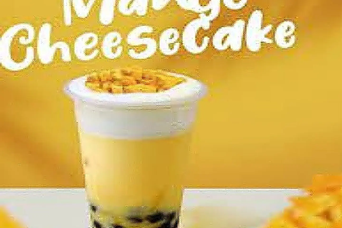 ميلك تي مانجو تشيز كيك