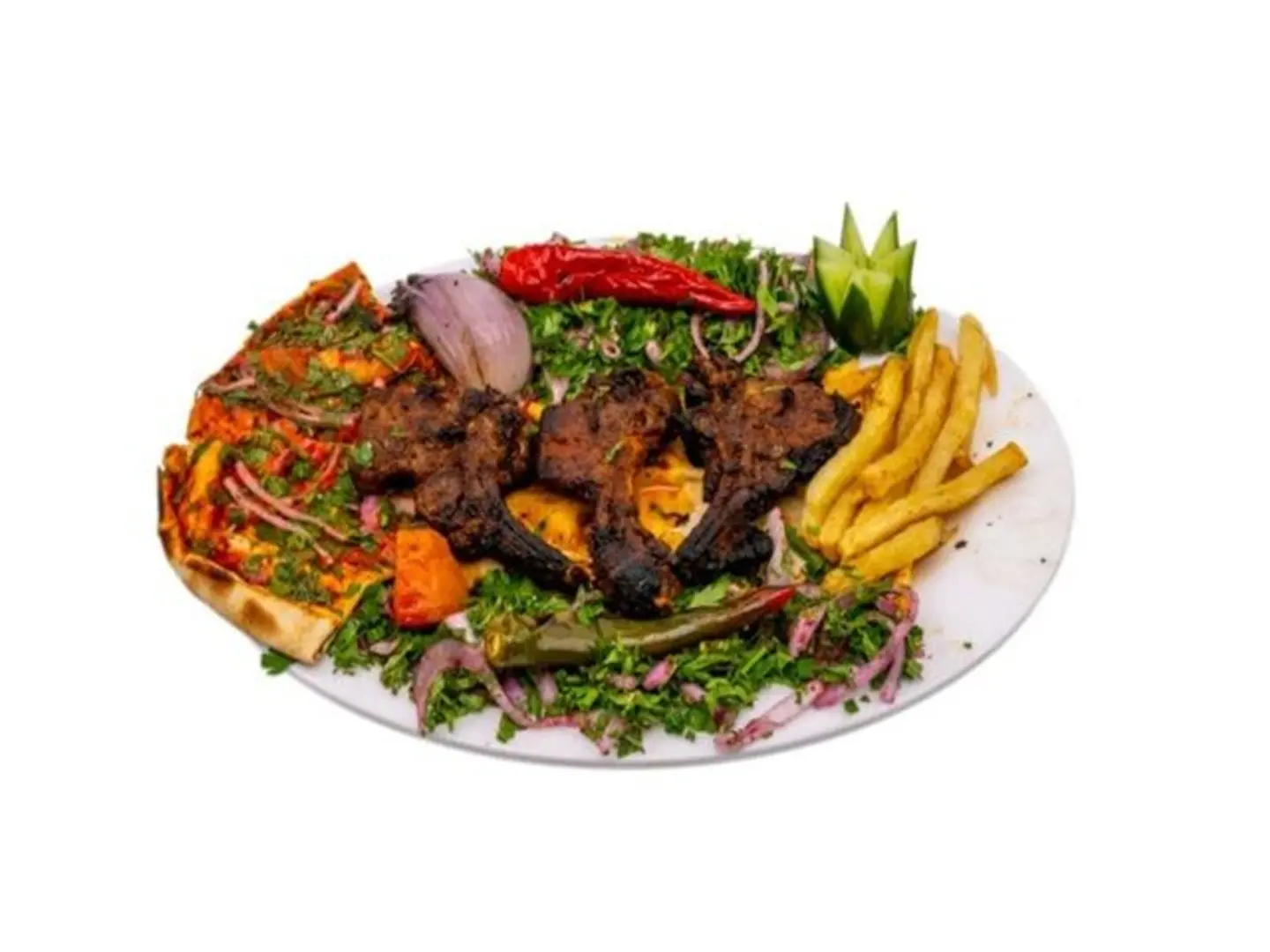 ربع ريش على الفحم