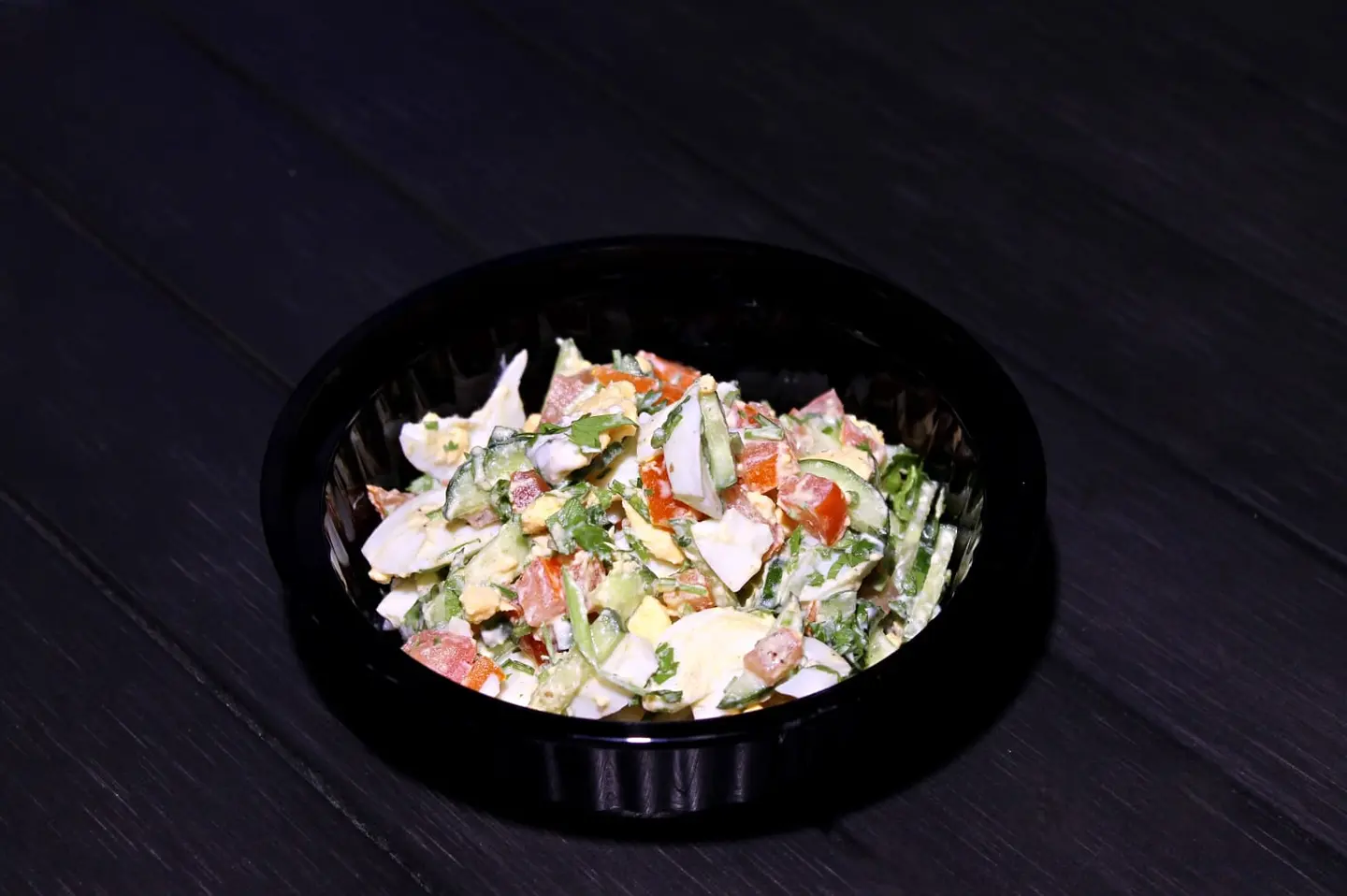 Boiled Eggs With Salad